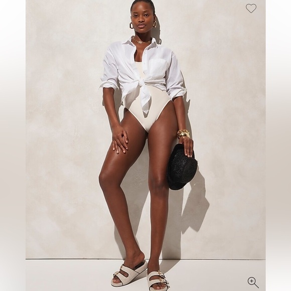 NEW J. CREW Button-up cotton voile shirt in white Semi Sheer Cover Up Size XXS - Picture 8 of 8